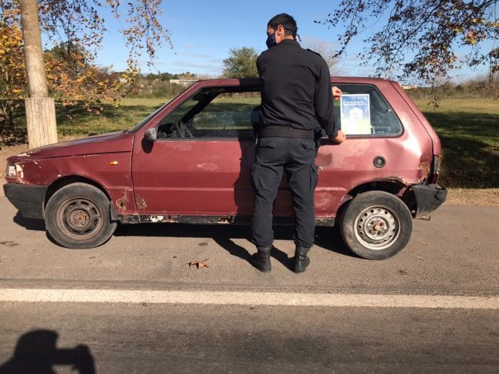Corrían picadas en la ex ruta 7