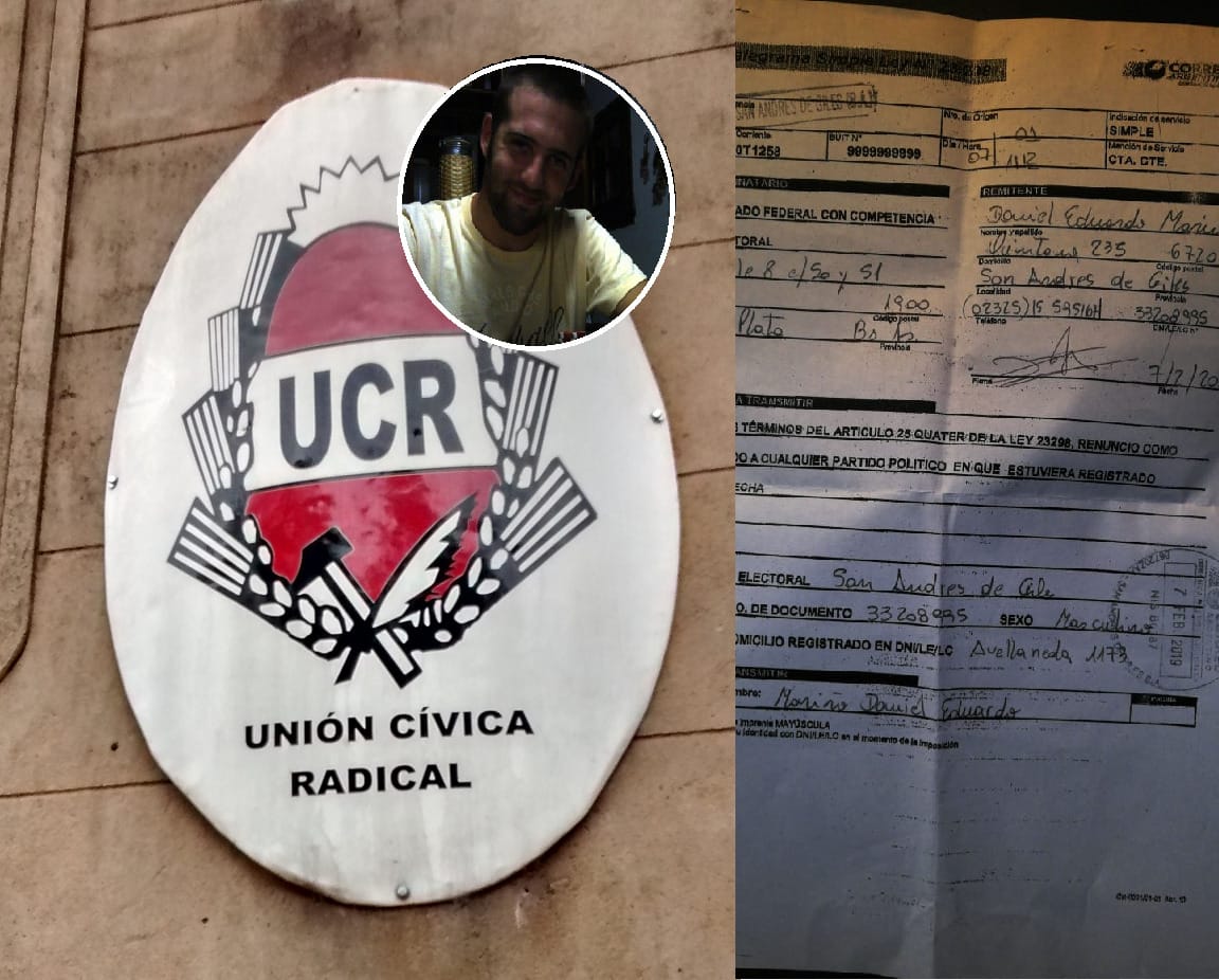 Insólito / La UCR desafilio a un «renunciado»