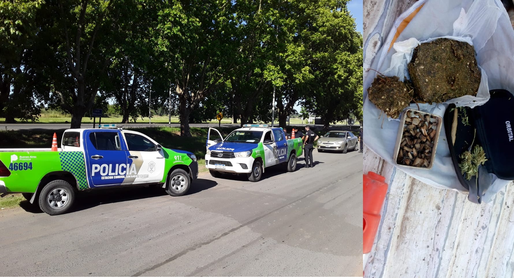 Policiales / Detiene a un hombre con medio kilo de marihuana