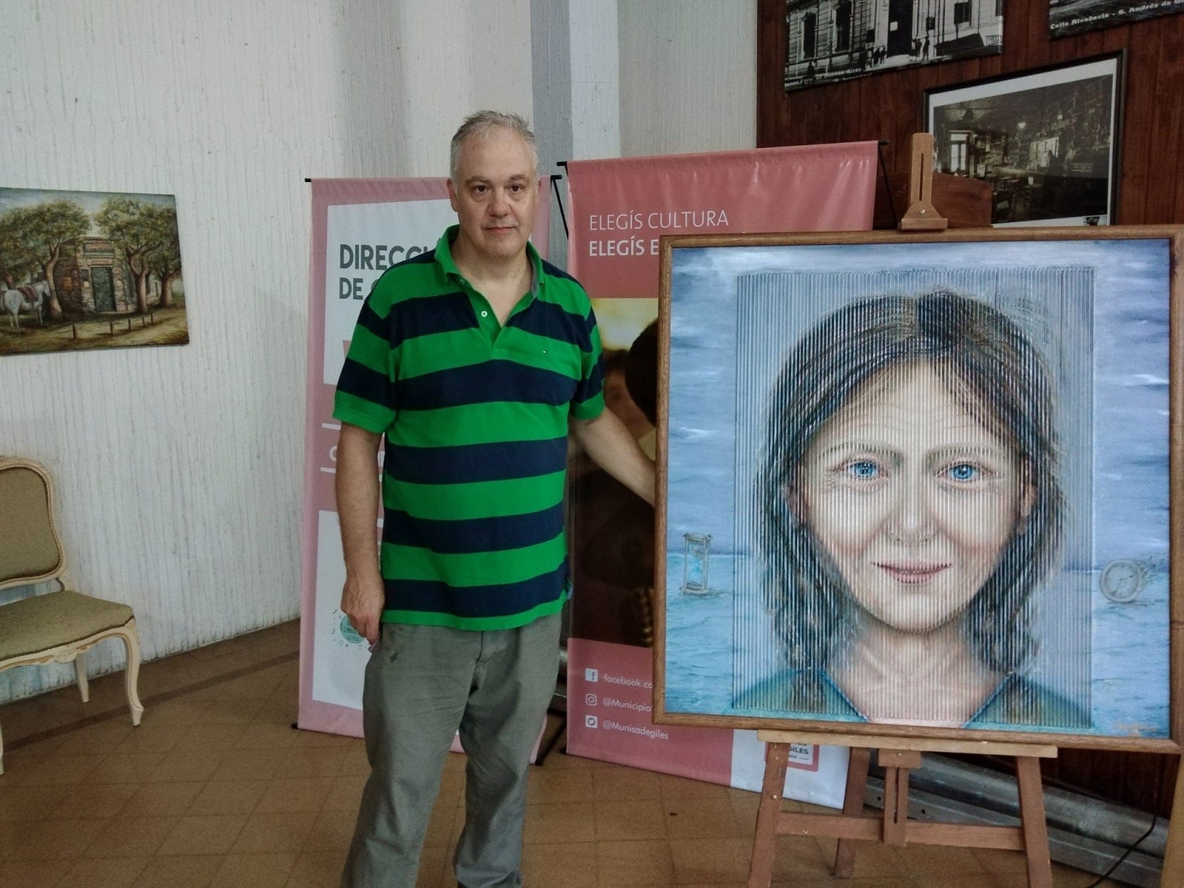 Daniel Falabella y su obra de perspectiva inversa