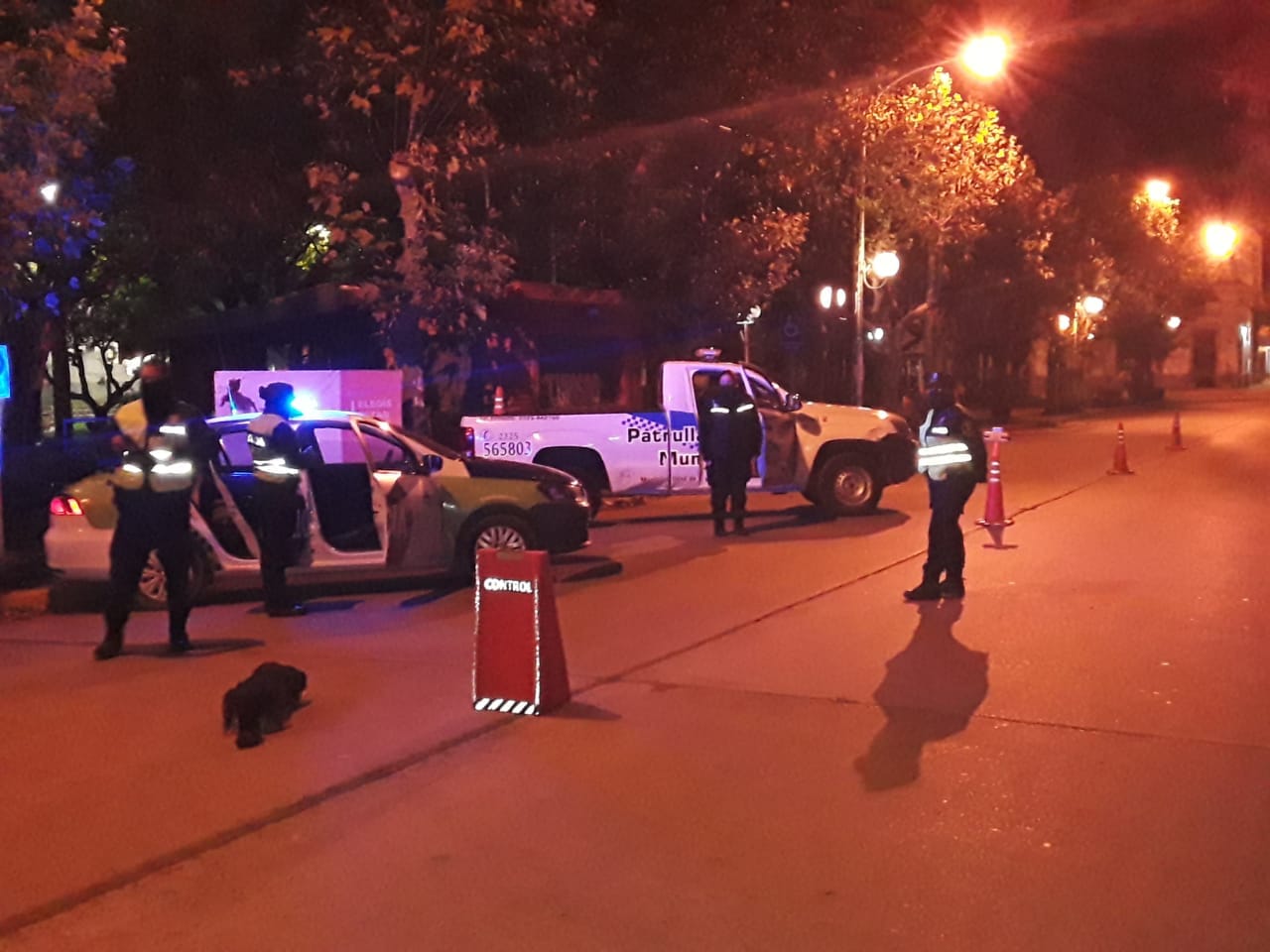Restricciones horarias / Realizan controles en la noche