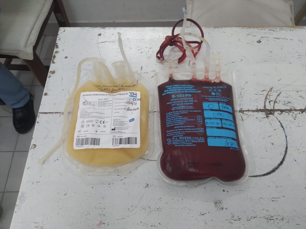 Salud / Donar sangre en San Andres de Giles