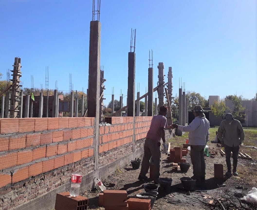 Avanza la obra de la escuela del barrio Kaufman