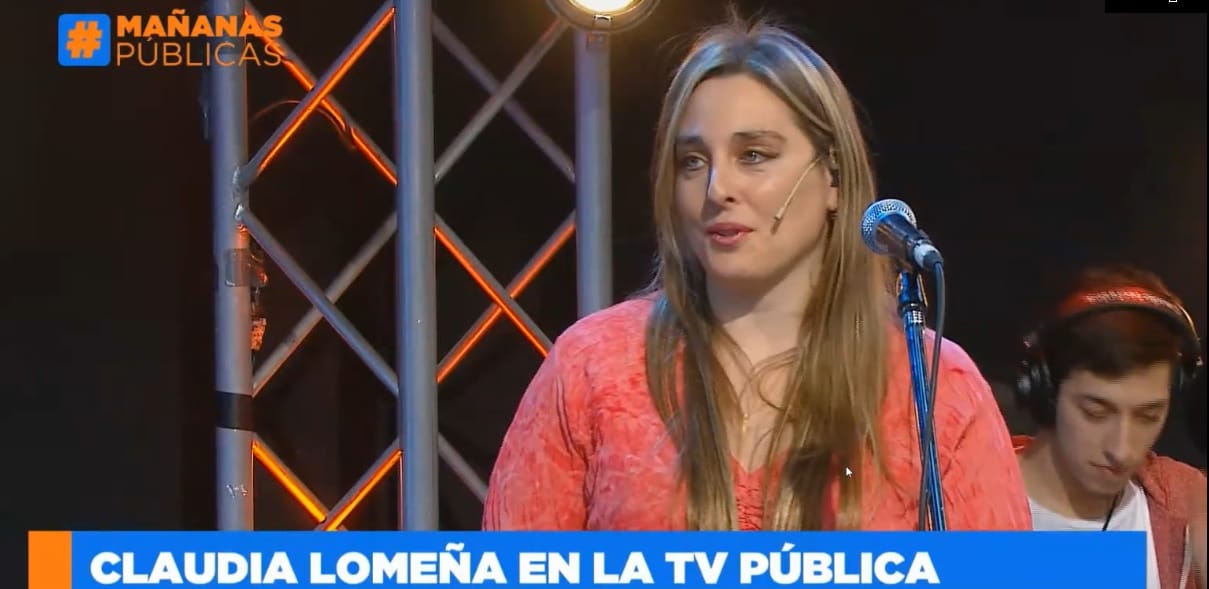 Claudia Lomeña, brillo en la Tv Publica