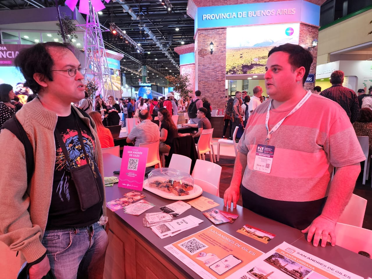 San Andrés de Giles en un feria internacional de turismo
