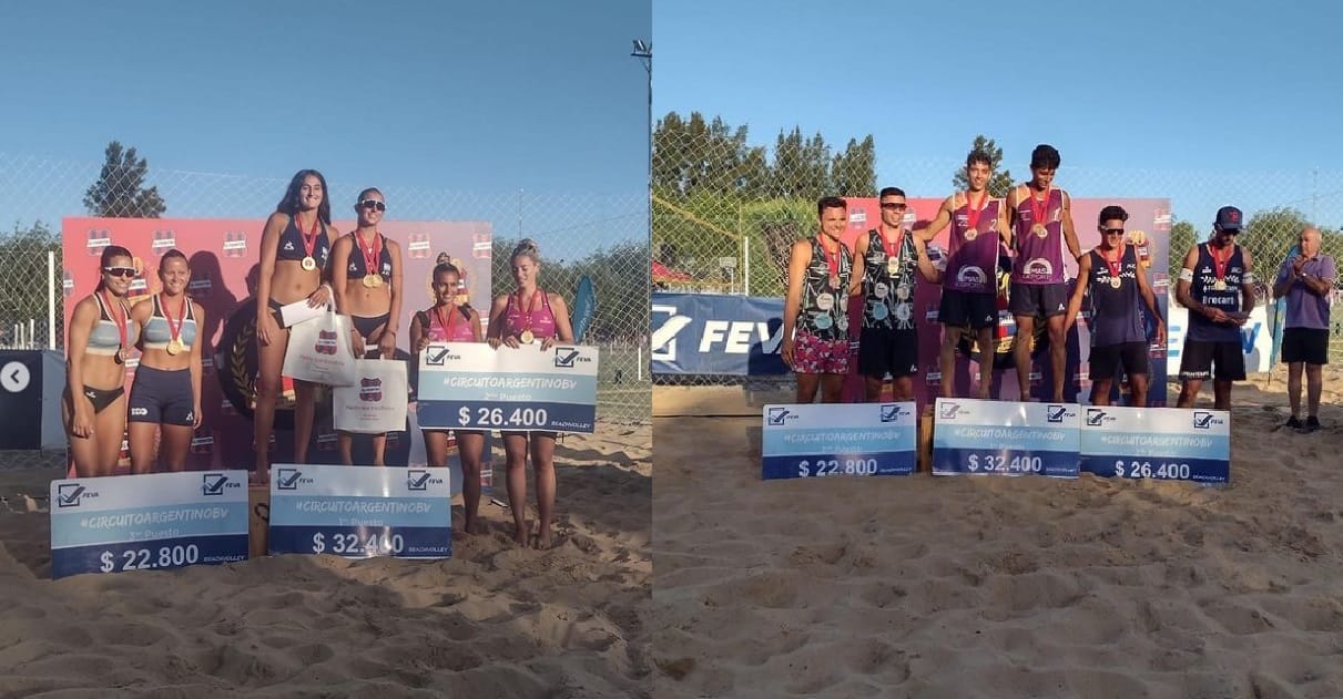 El beach vóley dio un gran espectáculo en El Frontón