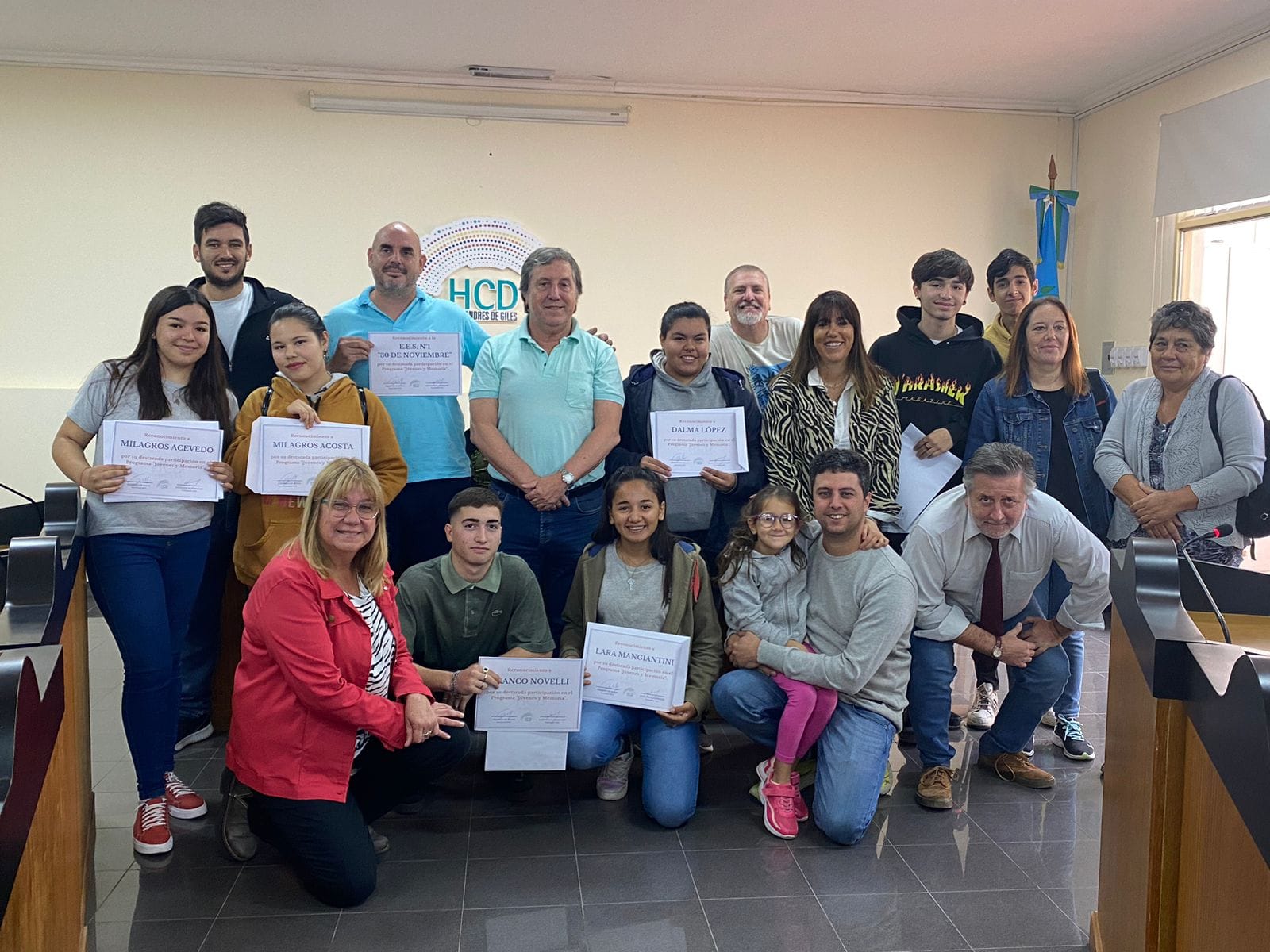 El HCD reconocio a alumnos de la escuela 1