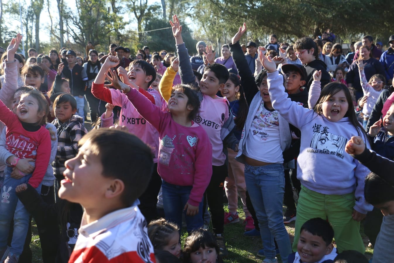 Muchas familias participaron de la celebración del día de las infancias