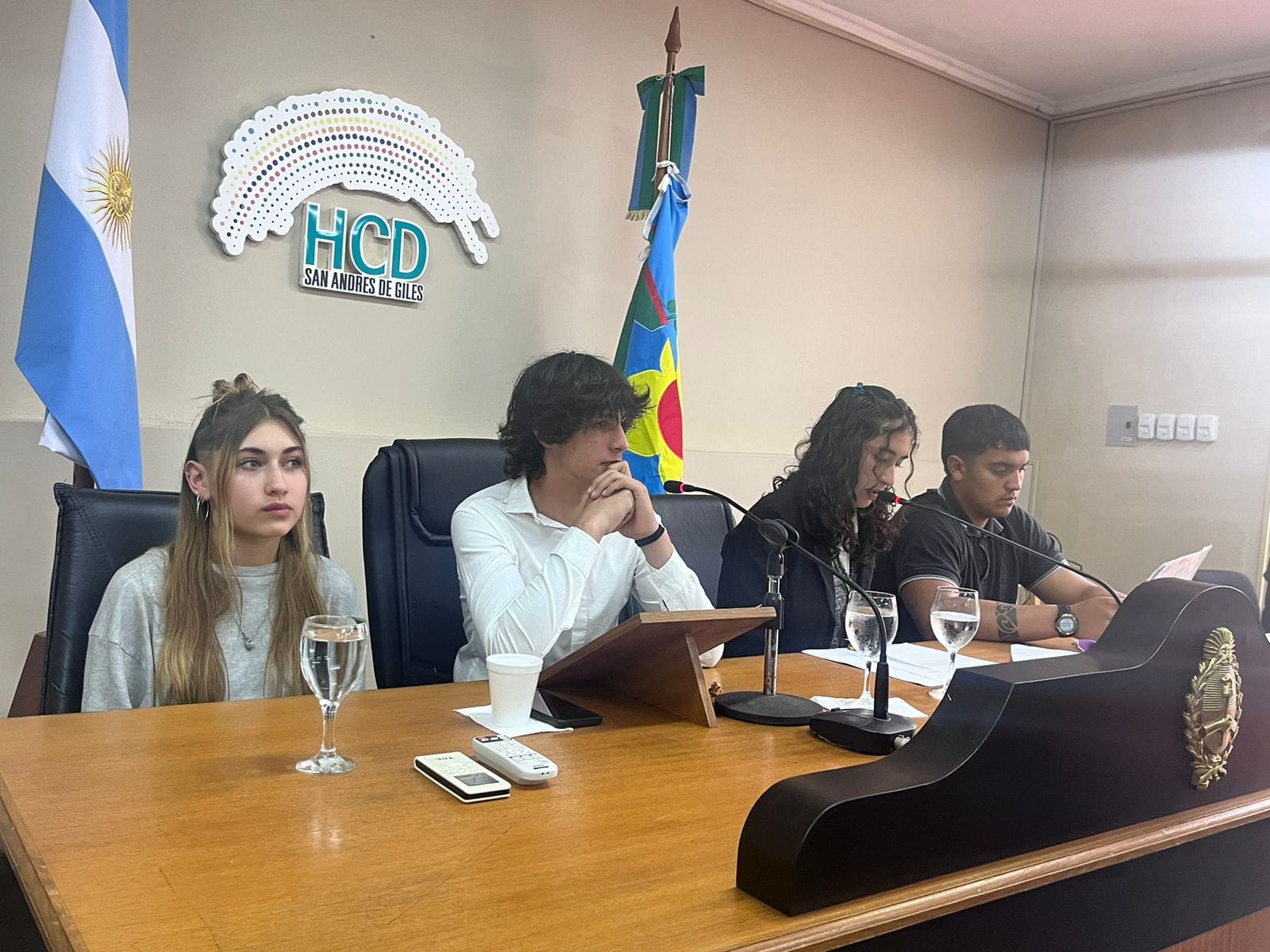 Sesion de cierre del «Consejo deliberante Juvenil»