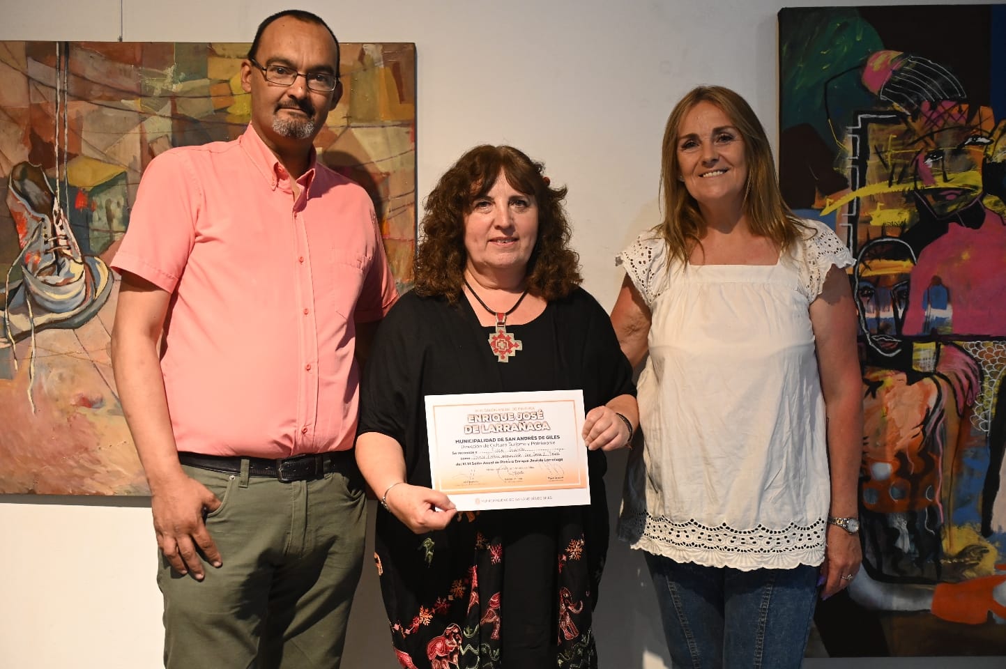 Anina Gualchi ganó el XLVI Salón de Pintura “Enrique José de Larrañaga”