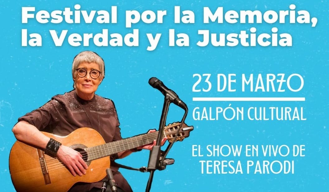 Día de la Memoria, Teresa Parodi en Carmen de Areco