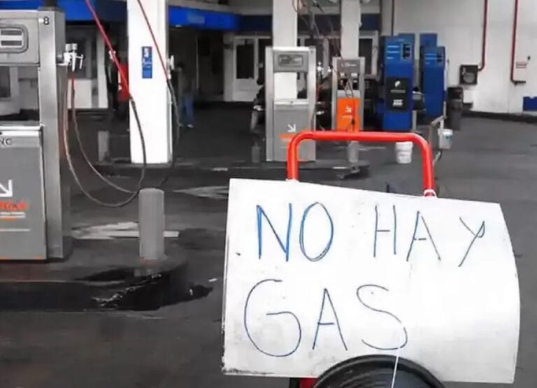 no hay gas