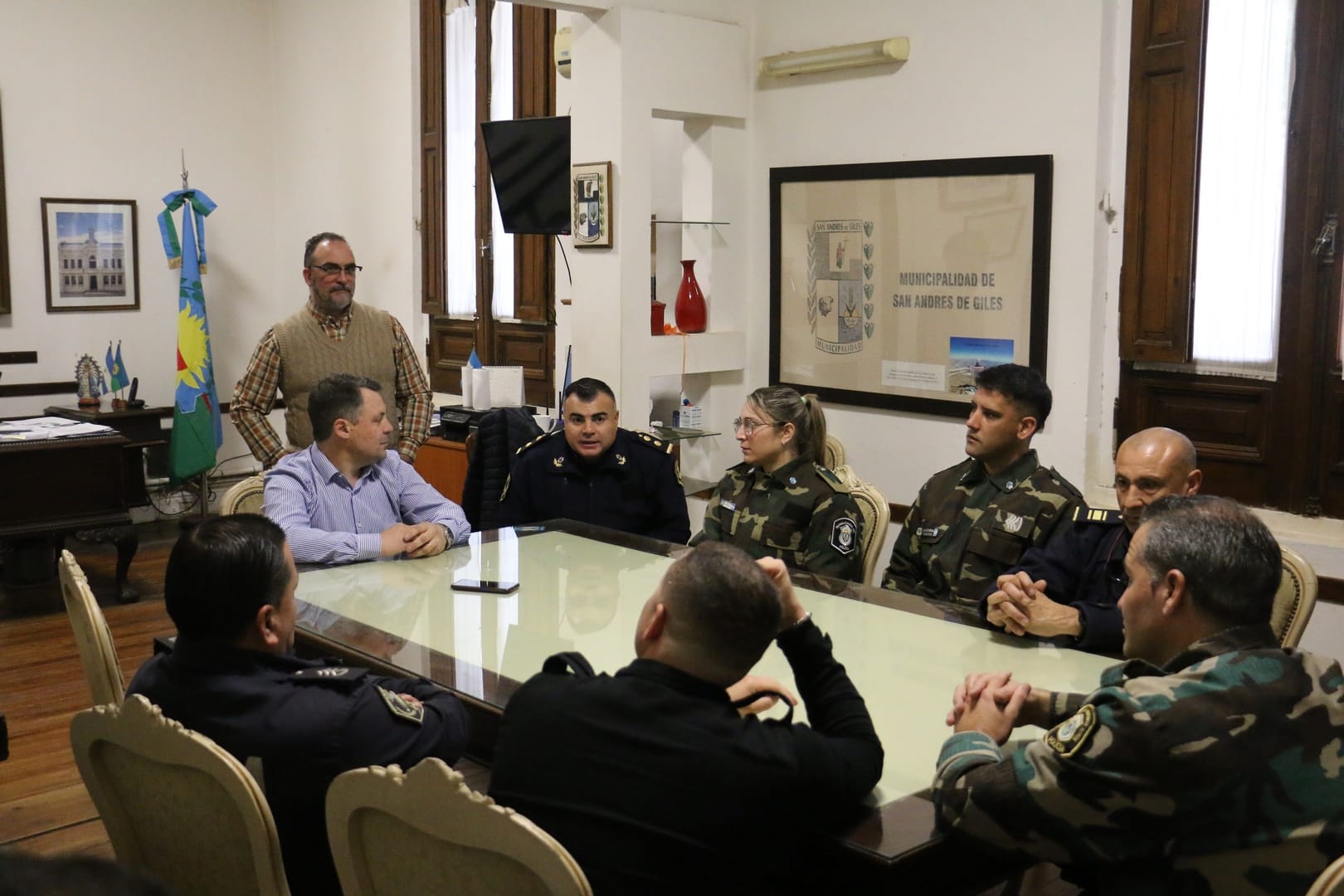 Se realizo una reunión con organismos de seguridad