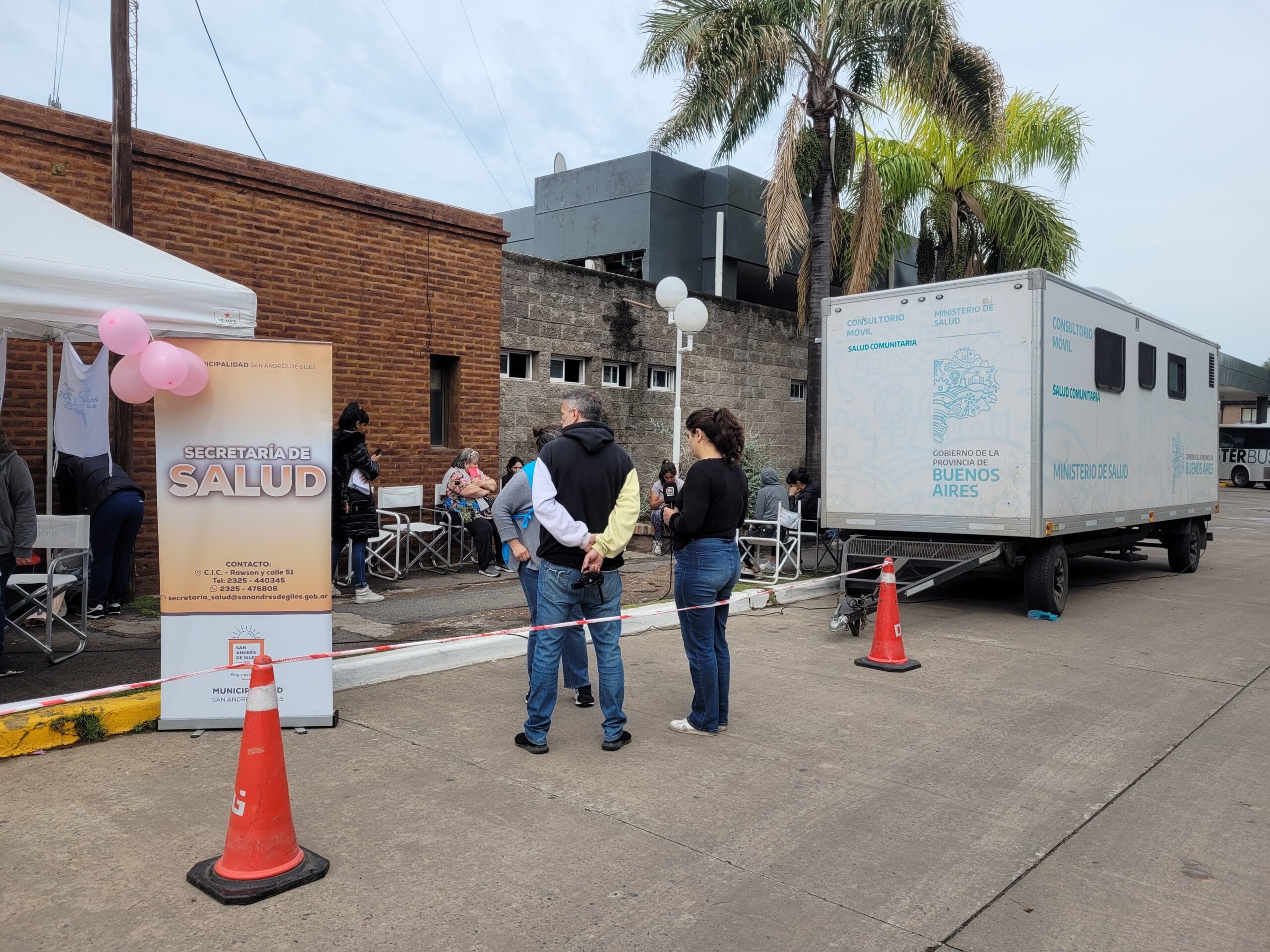 La Unidad Sanitaria Móvil, paso por San Andres de Giles