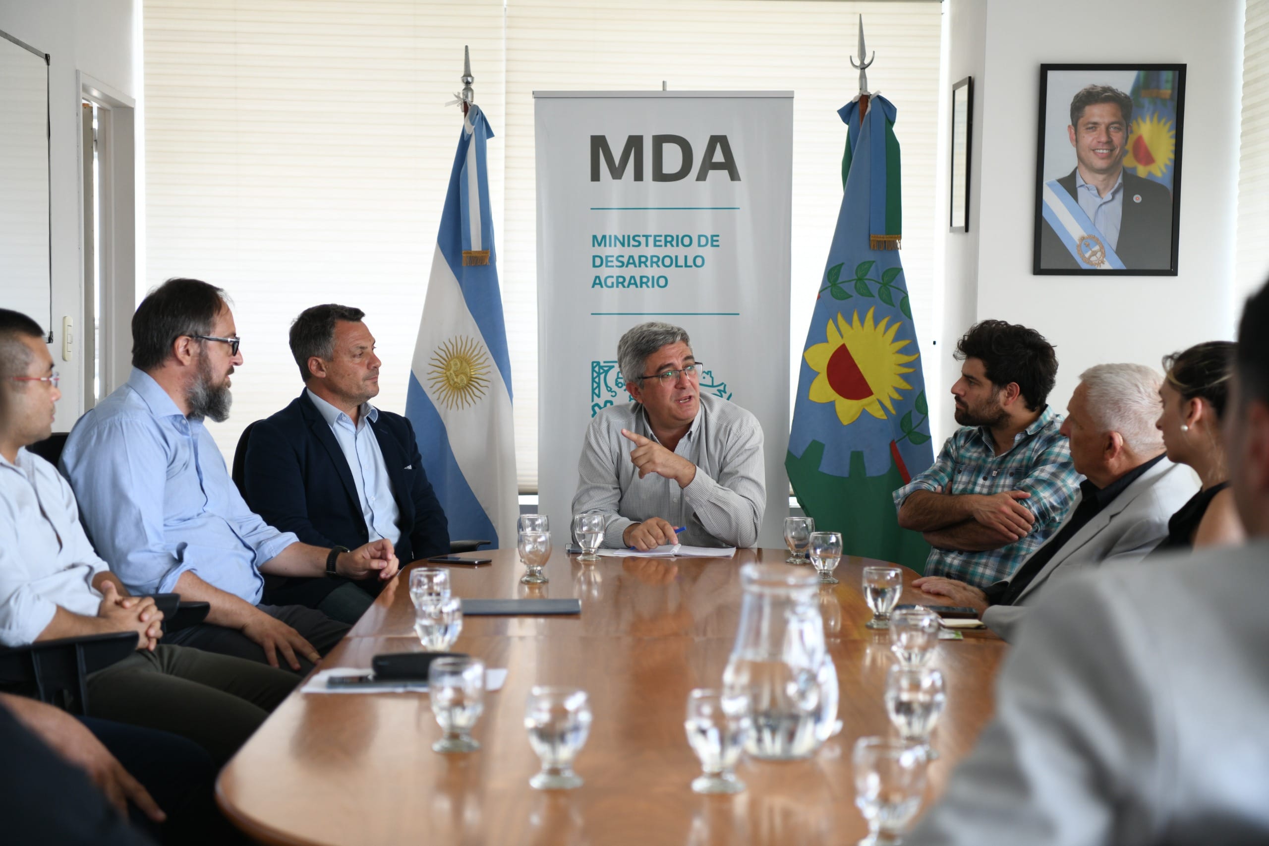 El Intendente concurrió con productores al Ministerio de Desarrollo Agrario
