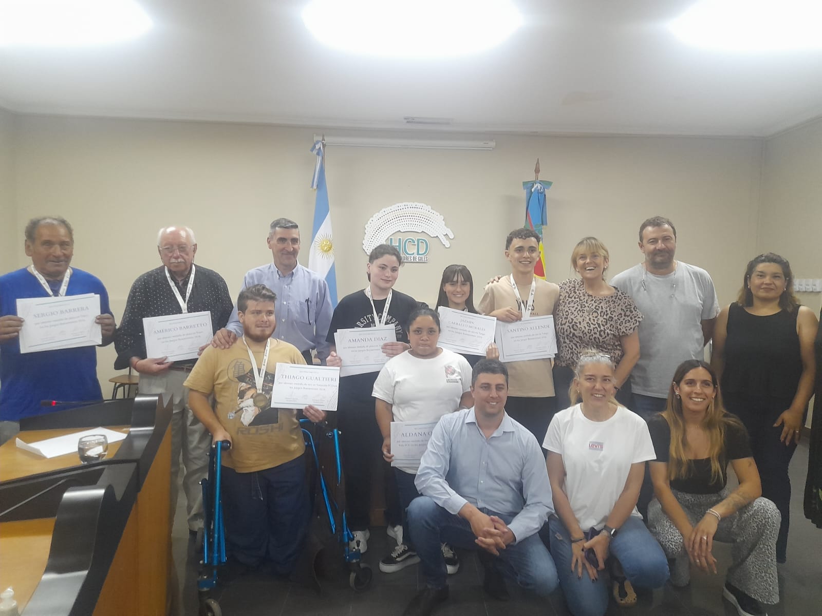 El HCD reconoció a los deportistas locales que obtuvieron medallas en los bonaerenses