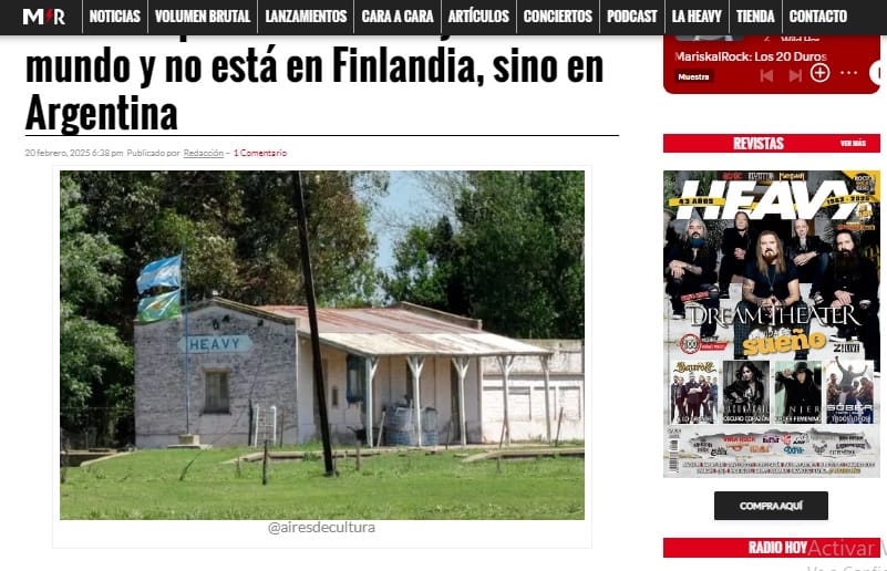 Afirman que el pueblo mas “metalero” esta en San Andrés de Giles