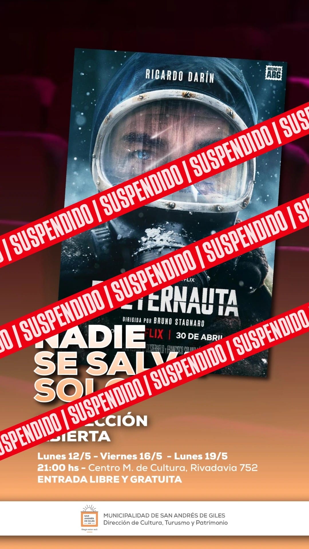 Increíble improvisación / Querían pasar El Eternauta y se echaron para atrás