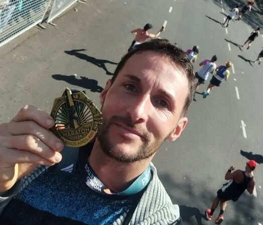 Emiliano Rostagno es el gilense más rápido en la Maratón de Buenos Aires