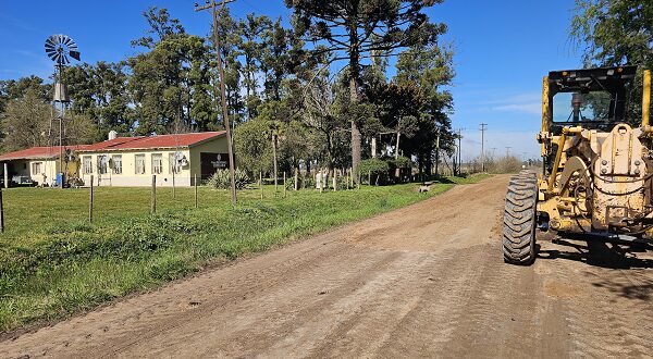 Mejoras y estabilización en caminos rurales: RN 7, km 106